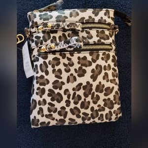 Crossbody animal print purse